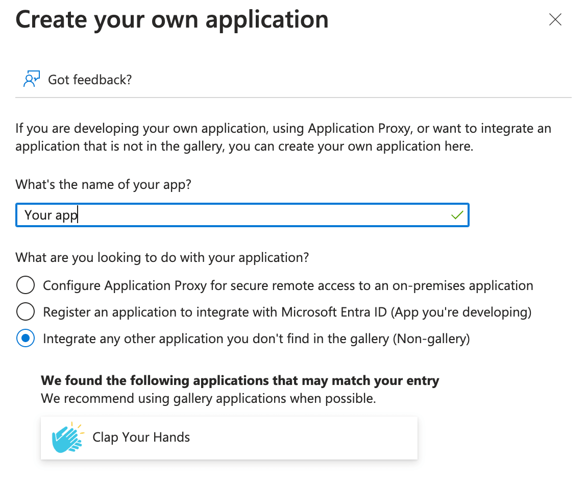 Create Your Own Application