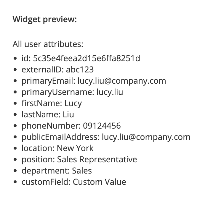 Custom Widget Staffbase App Intranet User Profile
